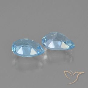 Shop natural 1.70ct Bleu ciel Topaze gems, En forme de poire, from Brésil at GemSelect. In stock, global shipping!
