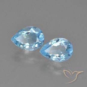 Shop natural 1.55ct Bleu ciel Topaze gems, En forme de poire, from Brésil at GemSelect. In stock, global shipping!