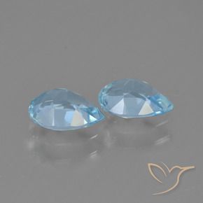 Shop natural 1.55ct Bleu ciel Topaze gems, En forme de poire, from Brésil at GemSelect. In stock, global shipping!