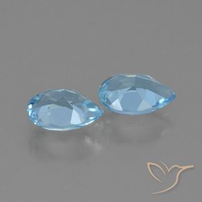 Shop natural 1.52ct Bleu ciel Topaze gems, En forme de poire, from Brésil at GemSelect. In stock, global shipping!