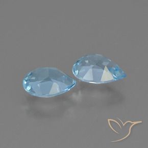 Shop natural 1.46ct Bleu ciel Topaze gems, En forme de poire, from Brésil at GemSelect. In stock, global shipping!