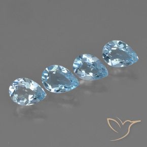 Shop natural 3.24ct Bleu ciel Topaze gems, En forme de poire, from Brésil at GemSelect. In stock, global shipping!