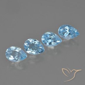 Shop natural 3.09ct Bleu Suisse Topaze gems, En forme de poire, from Brésil at GemSelect. In stock, global shipping!