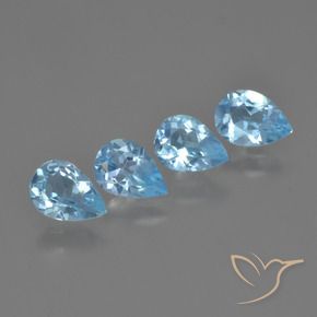 Shop natural 2.85ct Bleu ciel Topaze gems, En forme de poire, from Brésil at GemSelect. In stock, global shipping!