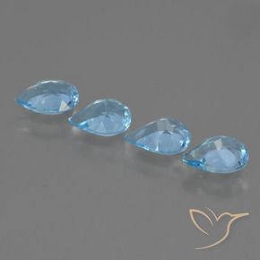 Shop natural 2.85ct Bleu ciel Topaze gems, En forme de poire, from Brésil at GemSelect. In stock, global shipping!