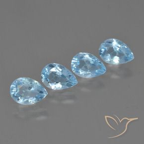Shop natural 3.30ct Bleu ciel Topaze gems, En forme de poire, from Brésil at GemSelect. In stock, global shipping!