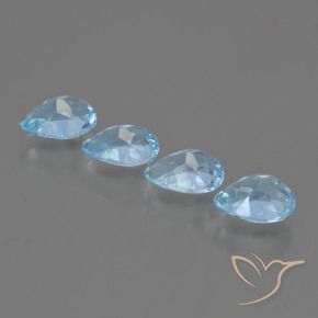 Shop natural 3.30ct Bleu ciel Topaze gems, En forme de poire, from Brésil at GemSelect. In stock, global shipping!