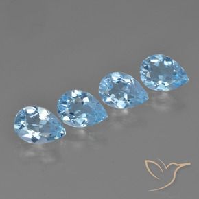 Shop natural 3.11ct Bleu ciel Topaze gems, En forme de poire, from Brésil at GemSelect. In stock, global shipping!