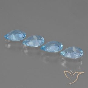 Shop natural 3.11ct Bleu ciel Topaze gems, En forme de poire, from Brésil at GemSelect. In stock, global shipping!