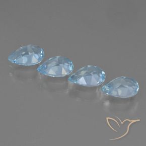 Shop natural 3.32ct Bleu ciel Topaze gems, En forme de poire, from Brésil at GemSelect. In stock, global shipping!