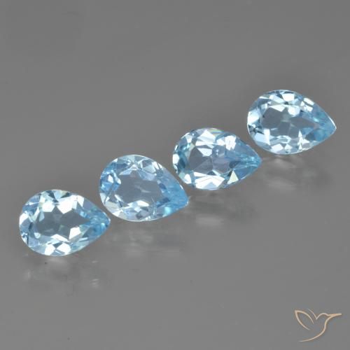 Shop natural 3.18ct Bleu ciel Topaze gems, En forme de poire, from Brésil at GemSelect. In stock, global shipping!