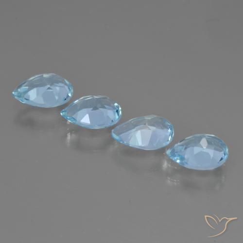 Shop natural 3.18ct Bleu ciel Topaze gems, En forme de poire, from Brésil at GemSelect. In stock, global shipping!