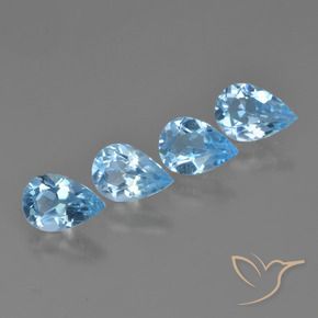 Shop natural 2.75ct Bleu ciel Topaze gems, En forme de poire, from Brésil at GemSelect. In stock, global shipping!