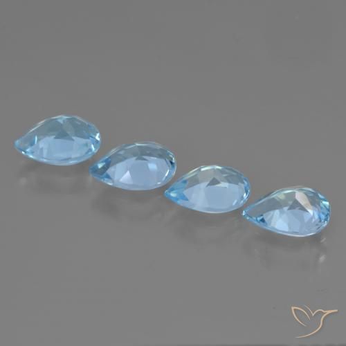 Shop natural 3.33ct Bleu ciel Topaze gems, En forme de poire, from Brésil at GemSelect. In stock, global shipping!