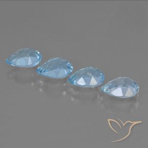 Shop natural 3.39ct Bleu ciel Topaze gems, En forme de poire, from Brésil at GemSelect. In stock, global shipping!
