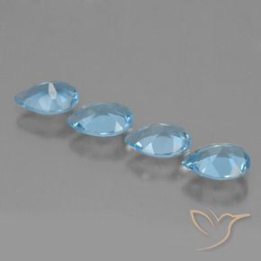 Shop natural 2.93ct Bleu Suisse Topaze gems, En forme de poire, from Brésil at GemSelect. In stock, global shipping!