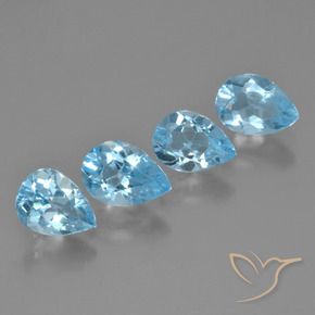 Shop natural 3.30ct Bleu ciel Topaze gems, En forme de poire, from Brésil at GemSelect. In stock, global shipping!