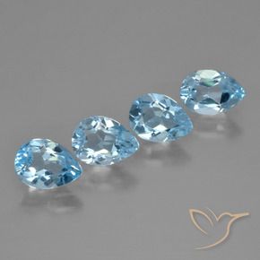 Shop natural 3.29ct Bleu Suisse Topaze gems, En forme de poire, from Brésil at GemSelect. In stock, global shipping!