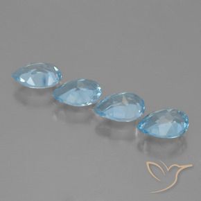 Shop natural 3.29ct Bleu Suisse Topaze gems, En forme de poire, from Brésil at GemSelect. In stock, global shipping!