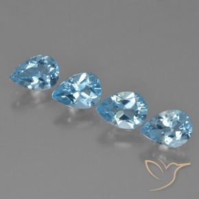 Shop natural 3.23ct Bleu ciel Topaze gems, En forme de poire, from Brésil at GemSelect. In stock, global shipping!