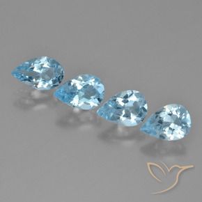 Shop natural 2.85ct Bleu ciel Topaze gems, En forme de poire, from Brésil at GemSelect. In stock, global shipping!