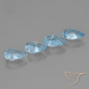 Shop natural 2.85ct Bleu ciel Topaze gems, En forme de poire, from Brésil at GemSelect. In stock, global shipping!