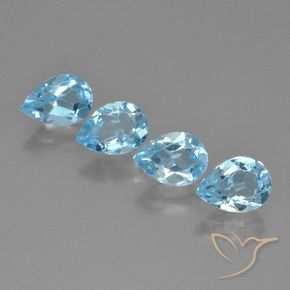 Shop natural 3.43ct Bleu Suisse Topaze gems, En forme de poire, from Brésil at GemSelect. In stock, global shipping!