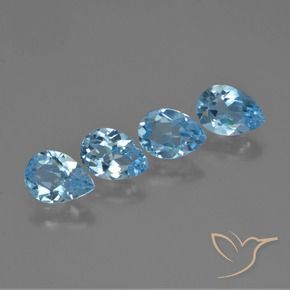 Shop natural 3.31ct Bleu ciel Topaze gems, En forme de poire, from Brésil at GemSelect. In stock, global shipping!