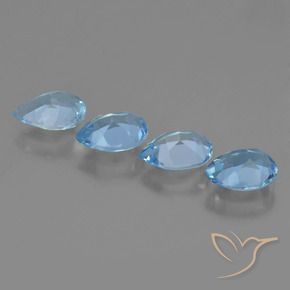 Shop natural 3.14ct Bleu ciel Topaze gems, En forme de poire, from Brésil at GemSelect. In stock, global shipping!