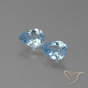 Shop natural 1.41ct Bleu ciel Topaze gems, En forme de poire, from Brésil at GemSelect. In stock, global shipping!