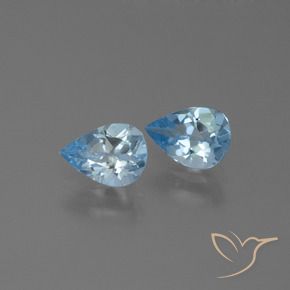 Shop natural 1.52ct Bleu ciel Topaze gems, En forme de poire, from Brésil at GemSelect. In stock, global shipping!