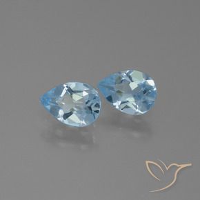 Shop natural 1.61ct Bleu ciel Topaze gems, En forme de poire, from Brésil at GemSelect. In stock, global shipping!
