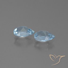 Shop natural 1.61ct Bleu ciel Topaze gems, En forme de poire, from Brésil at GemSelect. In stock, global shipping!