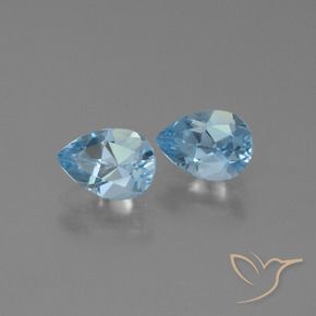 Shop natural 1.76ct Bleu ciel Topaze gems, En forme de poire, from Brésil at GemSelect. In stock, global shipping!