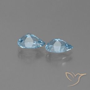Shop natural 1.76ct Bleu ciel Topaze gems, En forme de poire, from Brésil at GemSelect. In stock, global shipping!