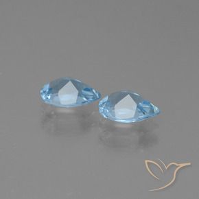 Shop natural 1.60ct Bleu ciel Topaze gems, En forme de poire, from Brésil at GemSelect. In stock, global shipping!