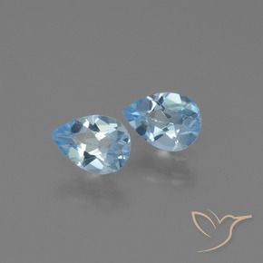 Shop natural 1.60ct Bleu ciel Topaze gems, En forme de poire, from Brésil at GemSelect. In stock, global shipping!