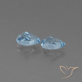 Shop natural 1.81ct Bleu ciel Topaze gems, En forme de poire, from Brésil at GemSelect. In stock, global shipping!
