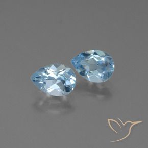 Shop natural 1.65ct Bleu ciel Topaze gems, En forme de poire, from Brésil at GemSelect. In stock, global shipping!