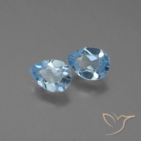Shop natural 1.65ct Bleu ciel Topaze gems, En forme de poire, from Brésil at GemSelect. In stock, global shipping!