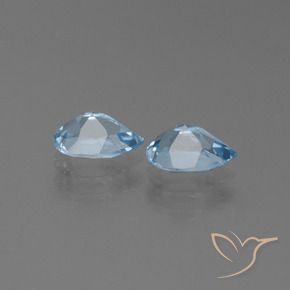 Shop natural 1.80ct Bleu ciel Topaze gems, En forme de poire, from Brésil at GemSelect. In stock, global shipping!