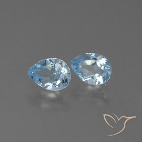 Shop natural 1.72ct Bleu ciel Topaze gems, En forme de poire, from Brésil at GemSelect. In stock, global shipping!