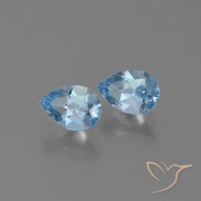 Shop natural 1.72ct Bleu ciel Topaze gems, En forme de poire, from Brésil at GemSelect. In stock, global shipping!