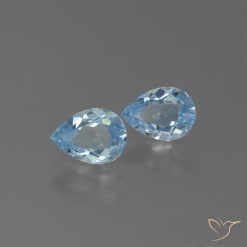 Shop natural 1.68ct Bleu ciel Topaze gems, En forme de poire, from Brésil at GemSelect. In stock, global shipping!