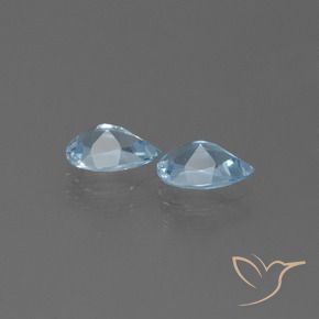 Shop natural 1.55ct Bleu Suisse Topaze gems, En forme de poire, from Brésil at GemSelect. In stock, global shipping!
