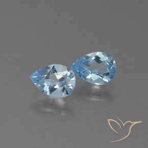 Shop natural 1.64ct Bleu ciel Topaze gems, En forme de poire, from Brésil at GemSelect. In stock, global shipping!