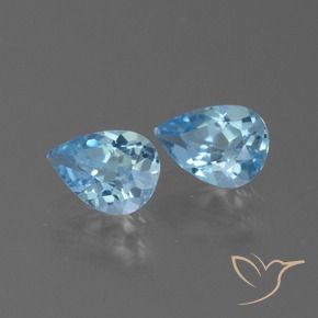 Shop natural 1.48ct Bleu Suisse Topaze gems, En forme de poire, from Brésil at GemSelect. In stock, global shipping!