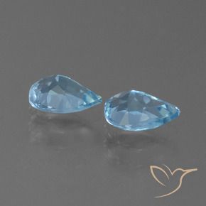 Shop natural 1.48ct Bleu Suisse Topaze gems, En forme de poire, from Brésil at GemSelect. In stock, global shipping!