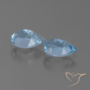 Shop natural 1.67ct Bleu Suisse Topaze gems, En forme de poire, from Brésil at GemSelect. In stock, global shipping!