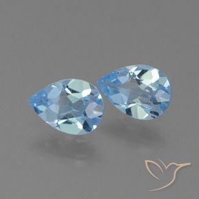 Shop natural 1.44ct Bleu Suisse Topaze gems, En forme de poire, from Brésil at GemSelect. In stock, global shipping!